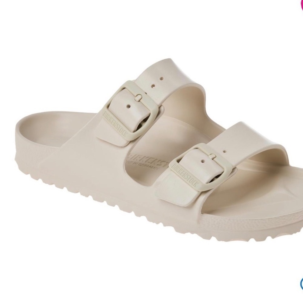 Birkenstock Arizona EVA Sandals Beige White Waterproof Slides EU 37 US 6-6.5